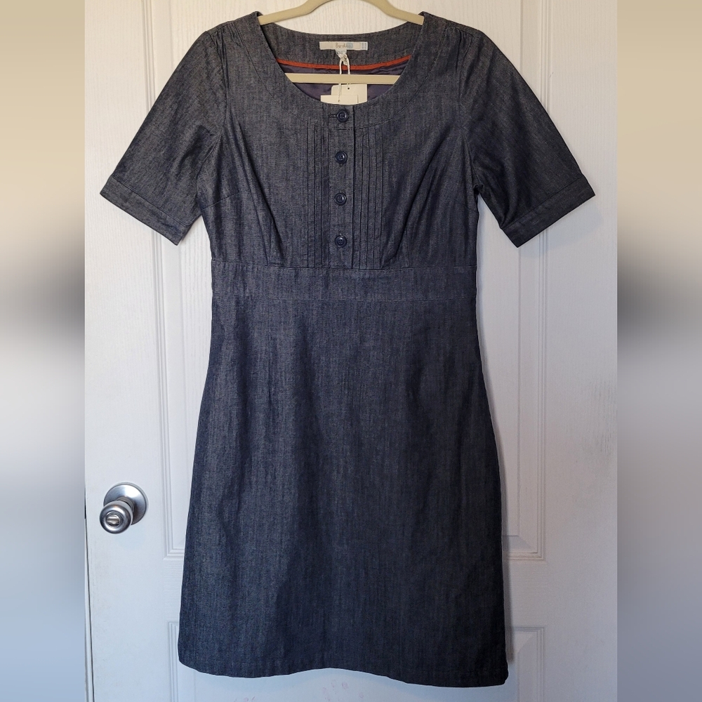 NWT Boden Westbourne Denim Chambray Dress Size: 6R